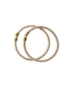 Copper and Lead Twisted Anklet / Kaal Thandai